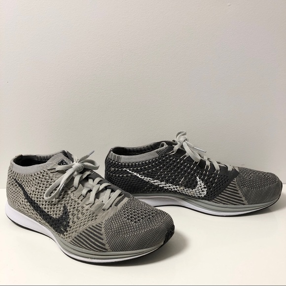 NIKE FLYKNIT RACER TWO-TONE GREY - Picture 9 of 11